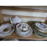 Mixed Lot: Various decorated plates, crested china wares and other items