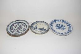 Mixed Lot: Various decorated plates