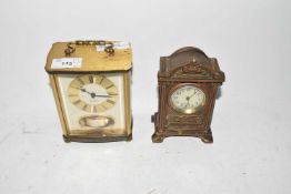 Two mantel clocks