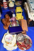 Mixed Lot: Various items to include a model VW Beetle, various tea wares, wooden candlestick,