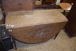 19th Century mahogany drop leaf dining table (for restoration), 122 cm wide