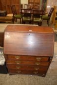 Edwardian mahogany bureau, 76cm wide