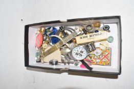 Box of various assorted wristwatches and other items