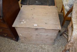 Victorian pine blanket box, 67cm wide