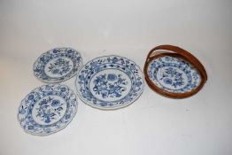 Quantity of modern blue and white Meissen table wares