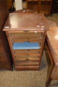 Early 20th Century tambour front office filing cabinet (a/f)