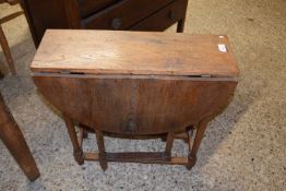 Small oak drop leaf table