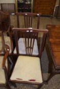 Pair of Edwardian dining chairs