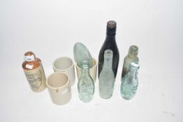 Mixed Lot: Vintage bottles and jars to include local interest