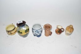 Mixed Lot: Small Torquay ware vase and other assorted ceramics