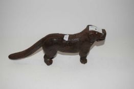 Vintage cast iron dog shaped nutcracker