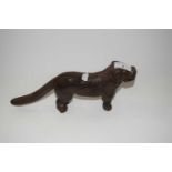 Vintage cast iron dog shaped nutcracker