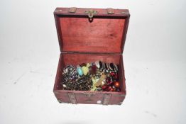 Box of assorted costume jewellery