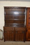 20th Century oak dresser cabinet with carved decoration