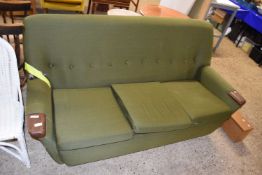 Retro mid Century three seater sofa (for re-upholstery), 172cm wide
