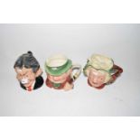 Bairstow Manor Pottery Tony Blair character jug together with two further Beswick character jugs,