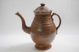 19th century stoneware coffee pot