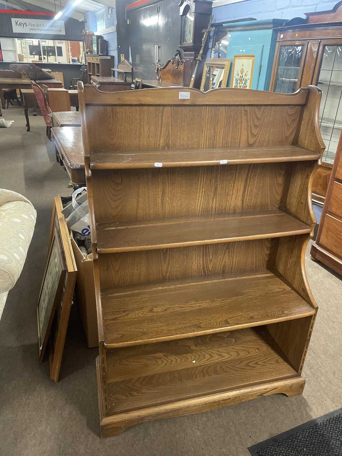 Ercol bookcase 84cm wide 126cm high