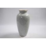 White glazed crackle ware vase, 28cm high