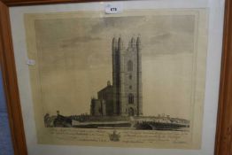Thomas Milton, geometrical view of the tower of the Church of Reddenhall in the County of Norfolk,