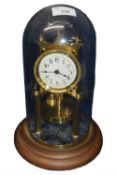 Edwardian mantel clock with French movement complete with a pendulum