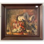 Continental School (20th century), Spanish 'Gitano' scene, oil on board, indistinctly signed,