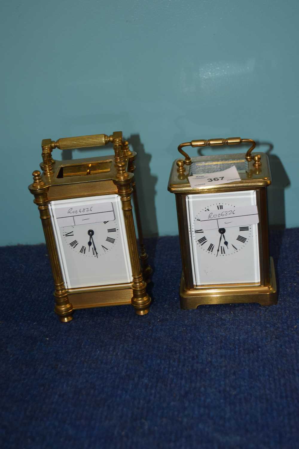 Two early 20th Century brass carriage clocks - Image 2 of 2