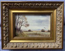 James J. Allen (British, contemporary), 'Duck near Horning, Norfolk', oil on board, signed,