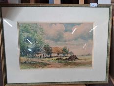 Rowland Henry Hill (British, 20th century), 'Parkmore Co Antrim', watercolour, signed and dated
