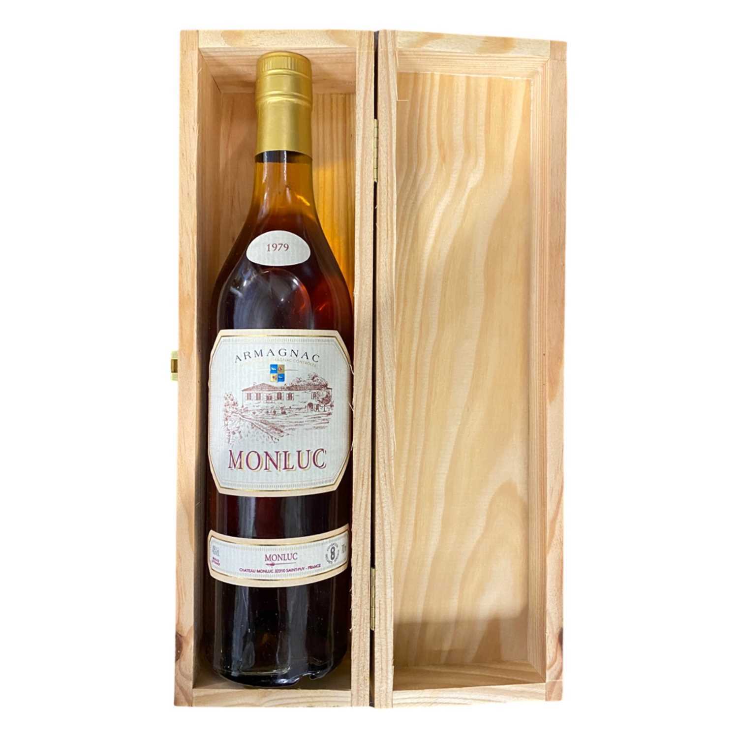 Cased Bottle of 1979 Armagnac Monluc 700ml, 40% vol