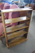 Early 20th Century oak open bookcase, 73cm wide