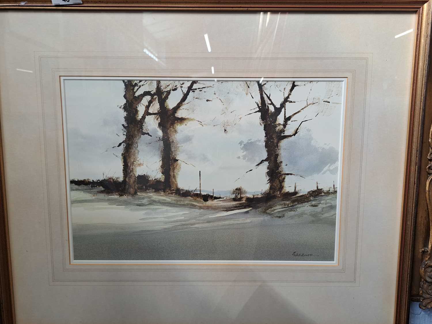 Philip Gardner (British, 1922-1986) 'December Semaphore', watercolour, signed in pencil, frame