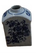 Lowestoft Porcelain Tea Caddy