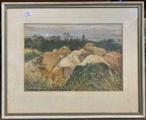 Noel Spencer (British, 20th century), 'Strupshaw Quarry', watercolour and gouache, signed and