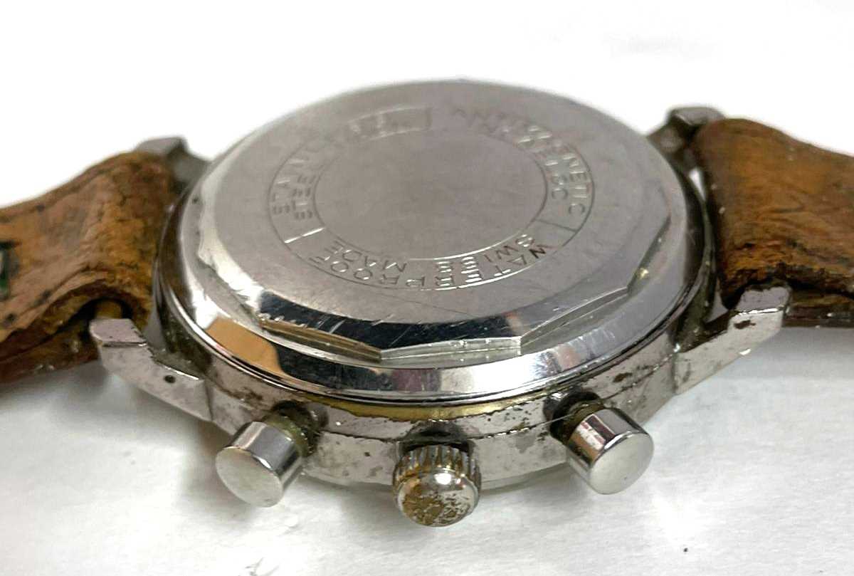 Freeson chronograph gents wrist watch, the watch has a manually crown wound movement along with a - Image 3 of 4