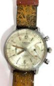 Freeson chronograph gents wrist watch, the watch has a manually crown wound movement along with a