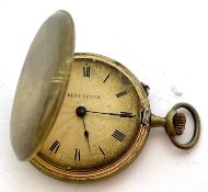 A Lever pocket watch with a manually crown wound movement, approx case size of 50mm, the dial