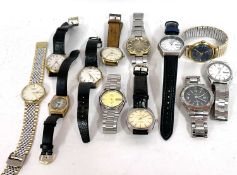 Mixed lot of twelve various wrist watches include four Seiko's, two Rotary's and a Tressa