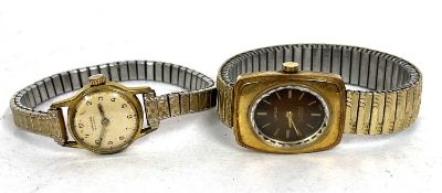 A lot of two ladies wrist watches one of which is a Lanco and the other is a Junghans