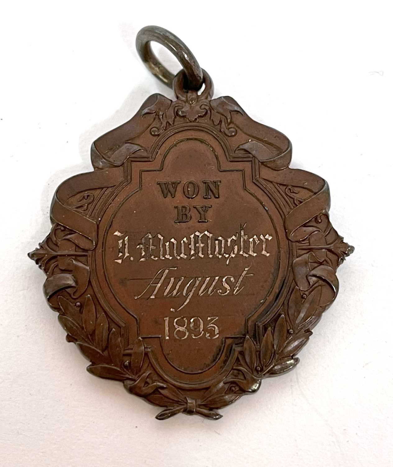 An antique bronzed golf medallion, entitled The County Golf Club, Port Rush, Co Anterim. - Image 4 of 4