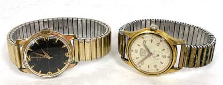 A lot of two gents Roamer wrist watches, one manually crown wound, the other automatic, both are