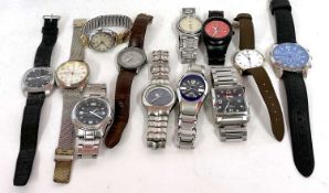 Mixed lot of various wrist watches, makers to include Tissot, Sekonda, Seiko and Casio