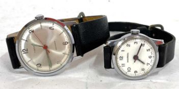 A lot of two vintage watches, one Ingosol with a stainless steel case, manually crown wound movement