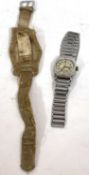 A Panzer military style wrist watch with original fabric strap, the watch has a manually crown wound