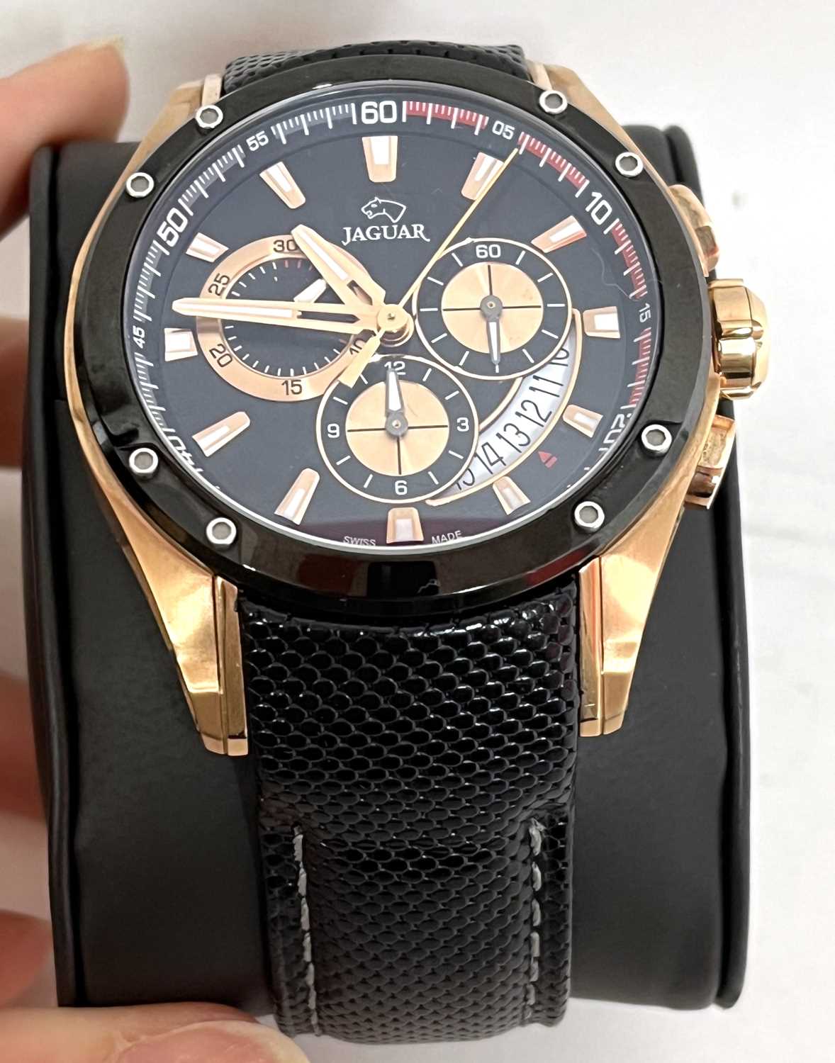 A Jaguar Special Edition J691 gents chronograph quartz wrist watch with original box and - Image 6 of 10