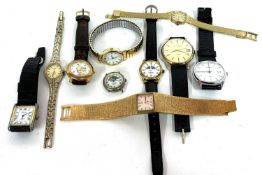 Mixed lot of gents and ladies wrist watches, makers include Sekonda, Rotary, and Accurist