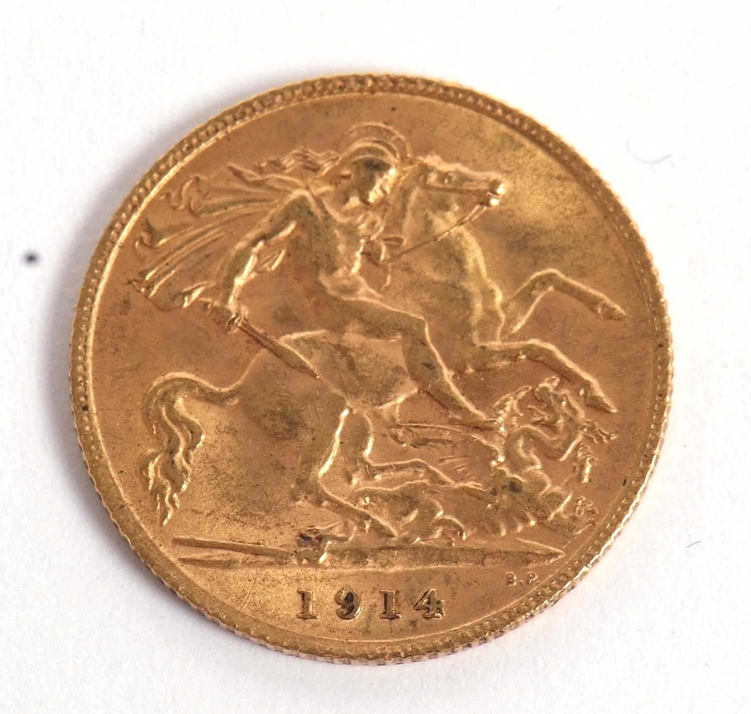 A 1914 half sovereign, 4g