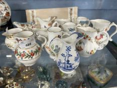 A quantity of Royal Worcester replica jugs