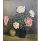 Dutch School, 20th century, still life of flowers in a vase, oil on canvas, signed 'Han Meidam'