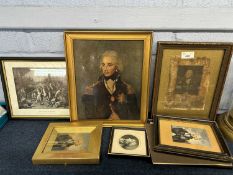A series of Nelson prints and engravings